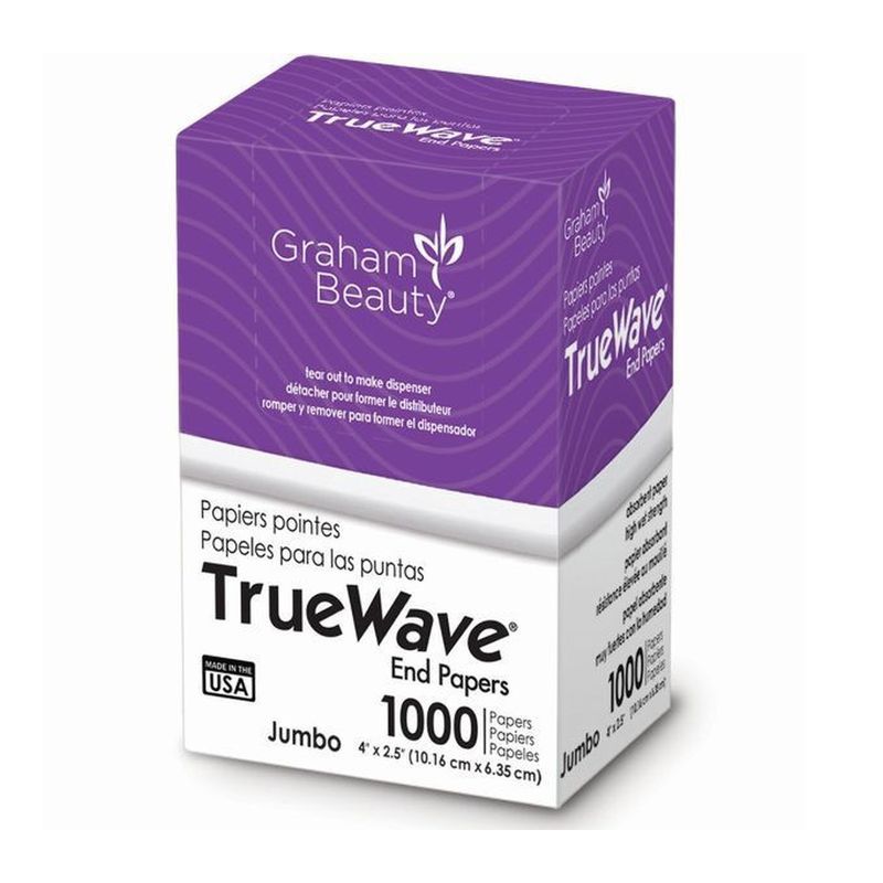 Graham TrueWave End Papers Jumbo (4" x 2.5") - 1,000 Papers #26067