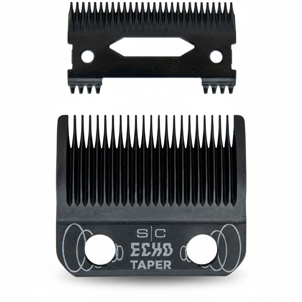 Stylecraft Replacement Echo Taper Black DLC Hair Clipper Blade with Deep Tooth Cutter #SC553B