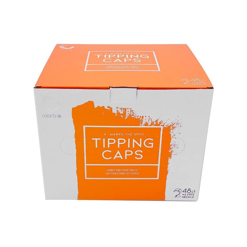 Colortrak 48 Disposable Caps with 4 Needles Kit for Tipping, Hair Color and Highlighting