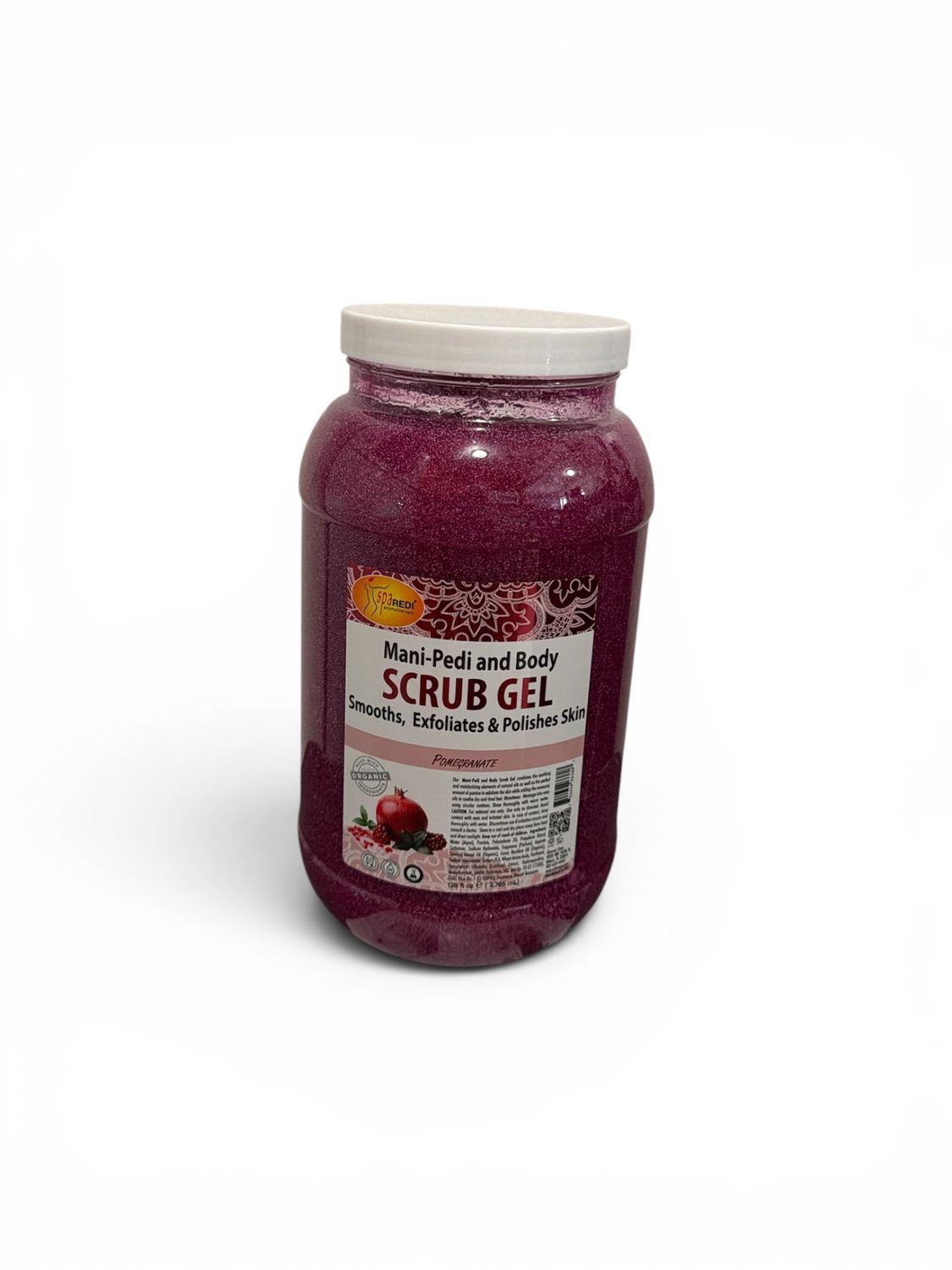 Mani- Pedi And Body Scrub Gel 128 Onz Pomegranate