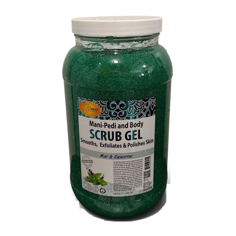 Mani- Pedi And Body Scrub Gel 128 Onz Mint & Eucaliptus