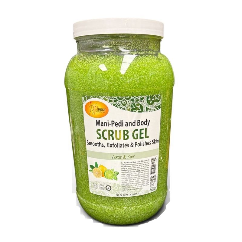 Mani- Pedi And Body Scrub Gel 128 Onz Lemon & Lime