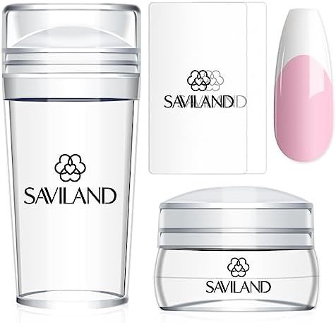 Saviland Kit de Estampado Francés para Uñas