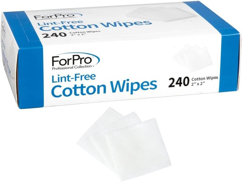 ForPro Professional Collection Lint-Free Cotton Wipes, 100% Pure Cotton Gauze, 2 ForPro Professional Collection Lint-Free Cotton Wipes, 100% Pure Cotton Gauze, 2" x 2", White, 240-Count