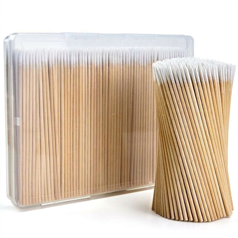 400Pcs Pointed Cotton Swabs in Storage Box - Precision Microblading Cotton Swabs with Wooden Sticks for Makeup, Cleaning Nail Polish, Eyebrow, Tattoo Permanent Supplies, Craft 400Pcs Pointed Cotton Swabs in Storage Box - Precision Microblading Cotton Swabs with Wooden Sticks for Makeup, Cleaning Nail Polish, Eyebrow, Tattoo Permanent Supplies, Craft