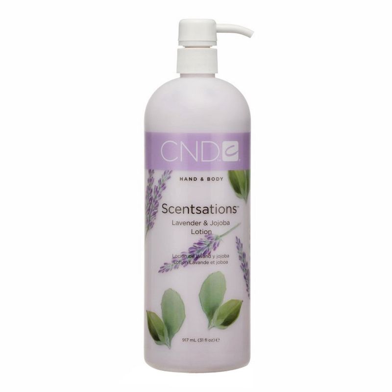 CND Scentsations Hand & Body Lotion, Deep Moisturizing and Hydrating Formula for Dry Damaged Skin, Dermatologically Tested, Lavender & Jojoba, 33 fl oz. CND Scentsations Hand & Body Lotion, Deep Moisturizing and Hydrating Formula for Dry Damaged Skin, Dermatologically Tested, Lavender & Jojoba, 33 fl oz.