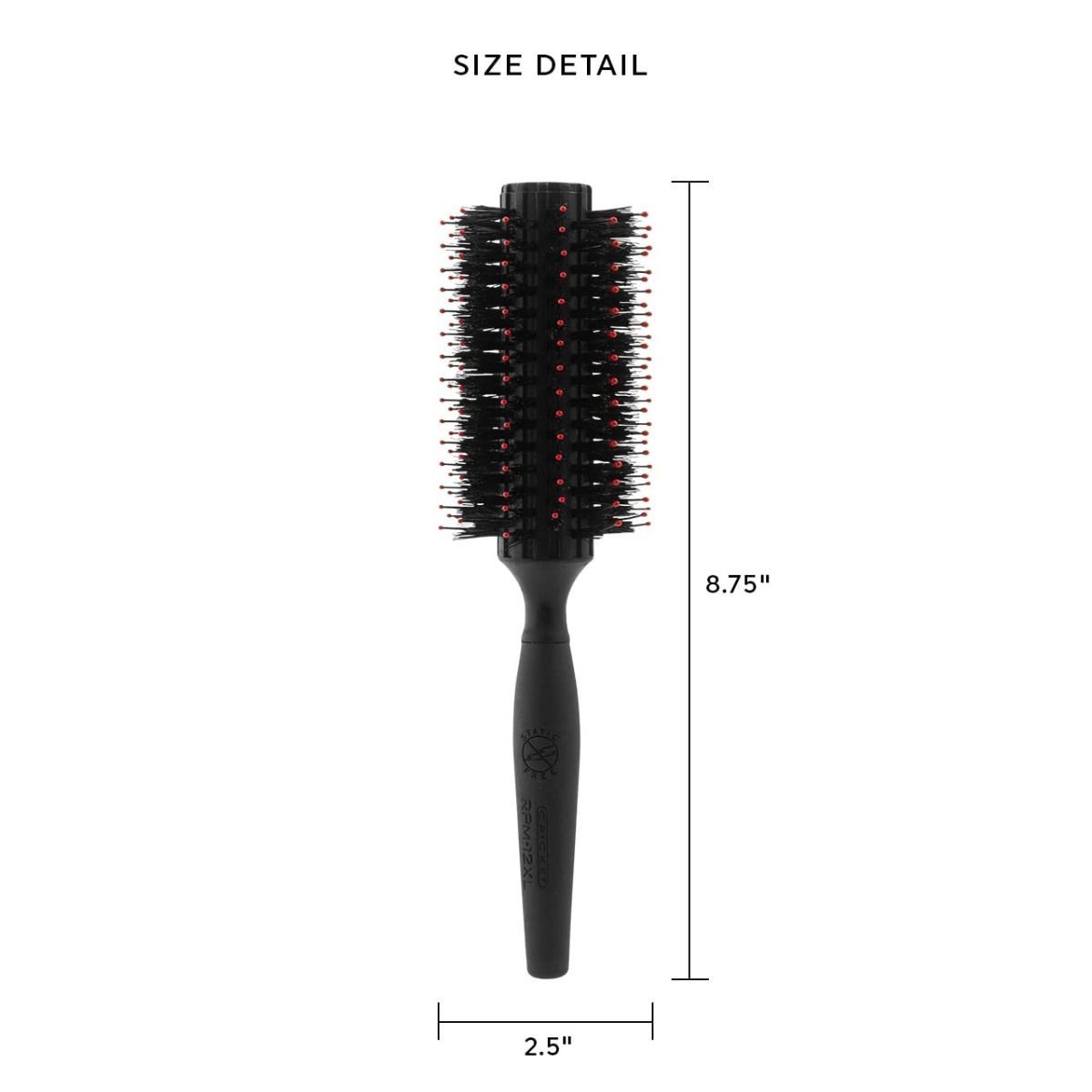 Cricket Static Free RPM Row Deluxe Boar Brush 2.50 Cricket Static Free RPM Row Deluxe Boar Brush 2.50 "
