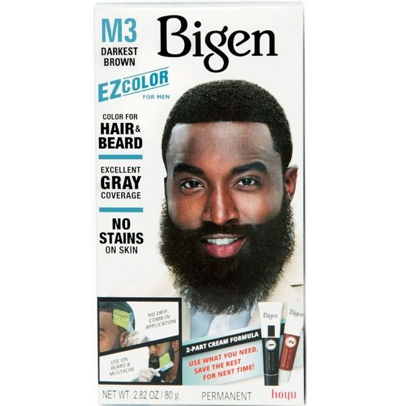 Bigen&#Bigen EZ Color For Men Hair Color For Hair & Beard 2.82 oz M3