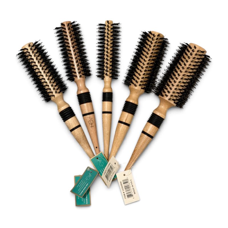 Agnes Wooden Round Brushes - Set of 5 (1010, 1012, 1013, 1020, 1030)