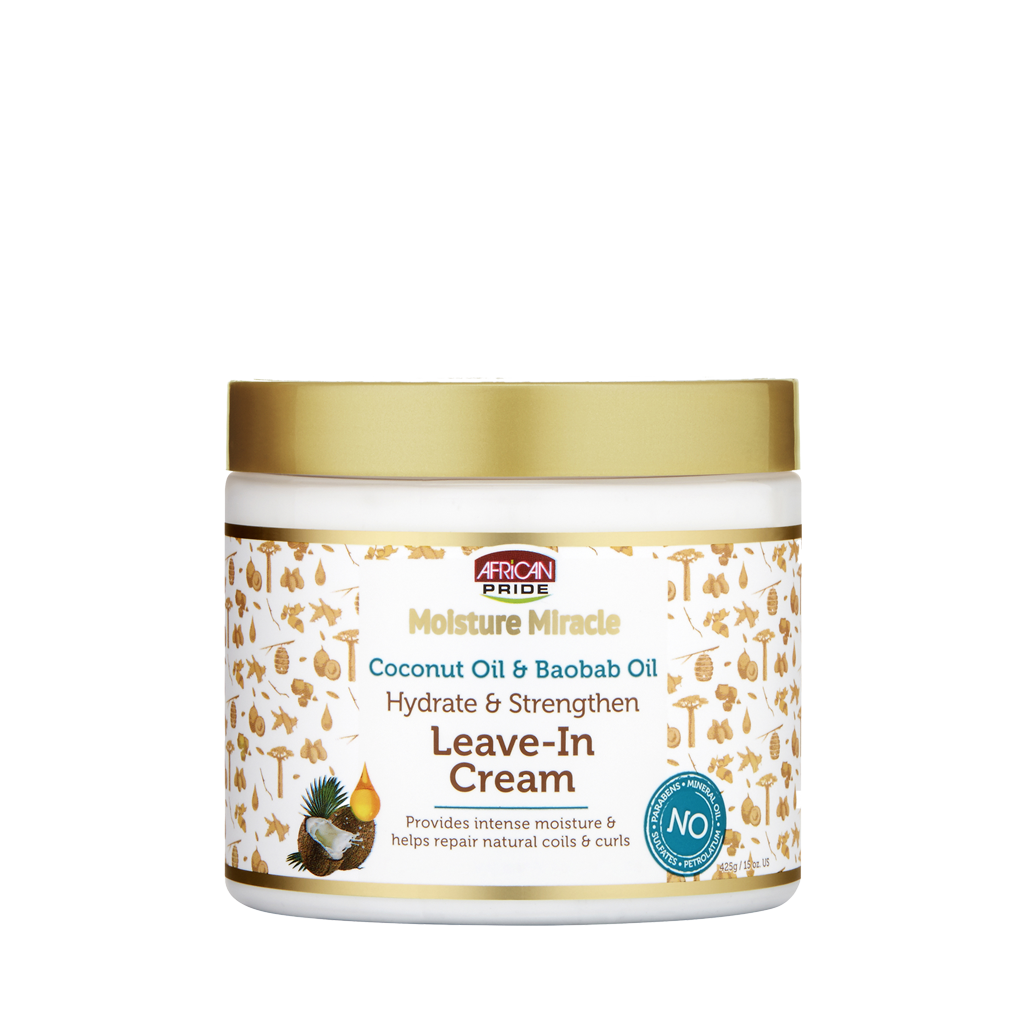 African Pride MOISTURE MIRACLE LEAVE-IN CREAM 15OZ