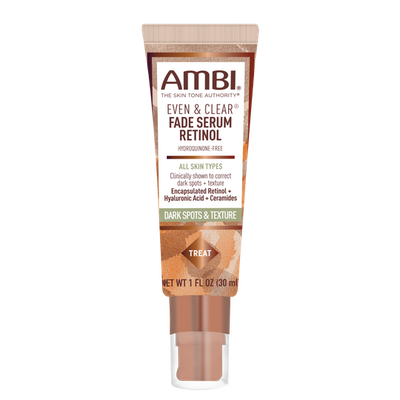 AMBI EVEN &amp; CLEAR TREATMENTS FADE SERUM RETINOL HYDROQUINON-FREE 1OZ