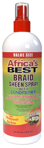 Africa S Best BRAID SHEEN SPRAY 12OZ