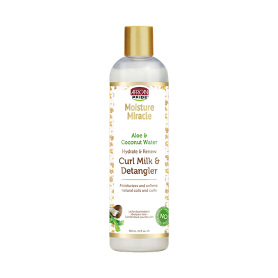 African Pride MOISTURE MIRACLE CURL MIK &amp; DETANGLER 6oz