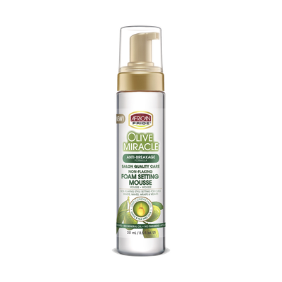 AFRICAN PRIDE OLIVE MIRACLE FOAM SETTING MOUSSE 8.5OZ