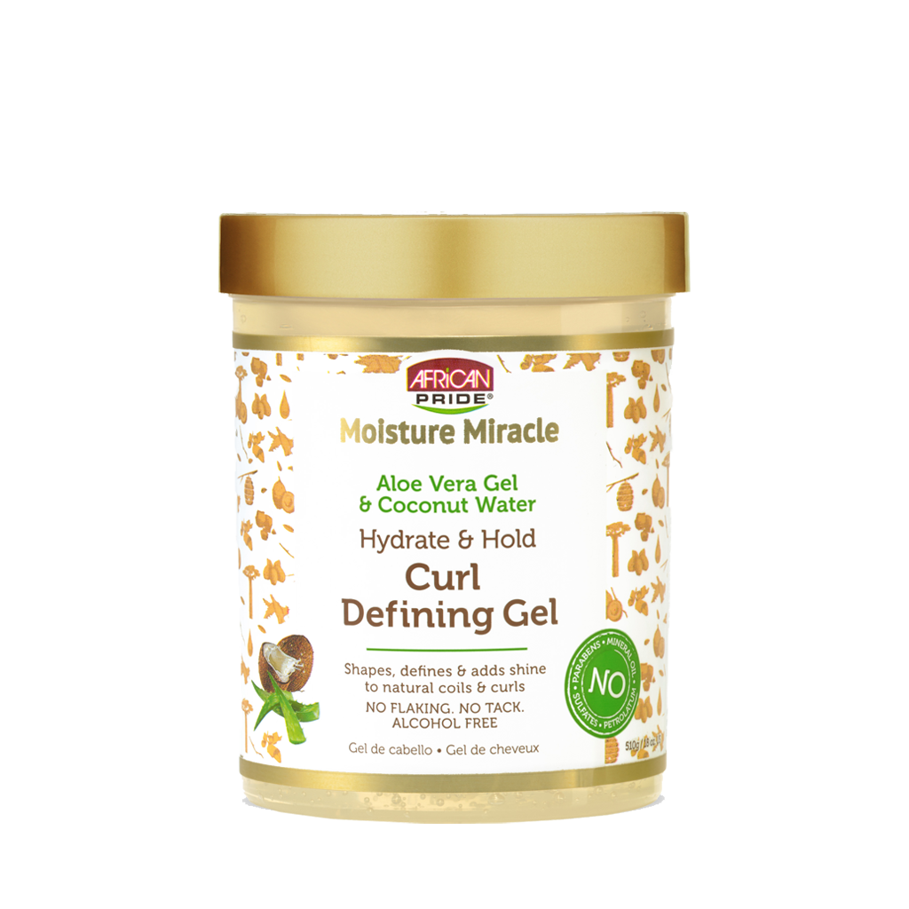 African Pride MOISTURE MIRACLE CURL DEFINING GEL  18oz