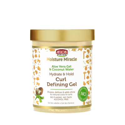 African Pride MOISTURE MIRACLE CURL DEFINING GEL  18oz