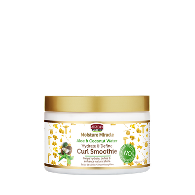 African Pride MOISTURE MIRACLE Hydrate &amp; Define Curl Smoothie 12oz
