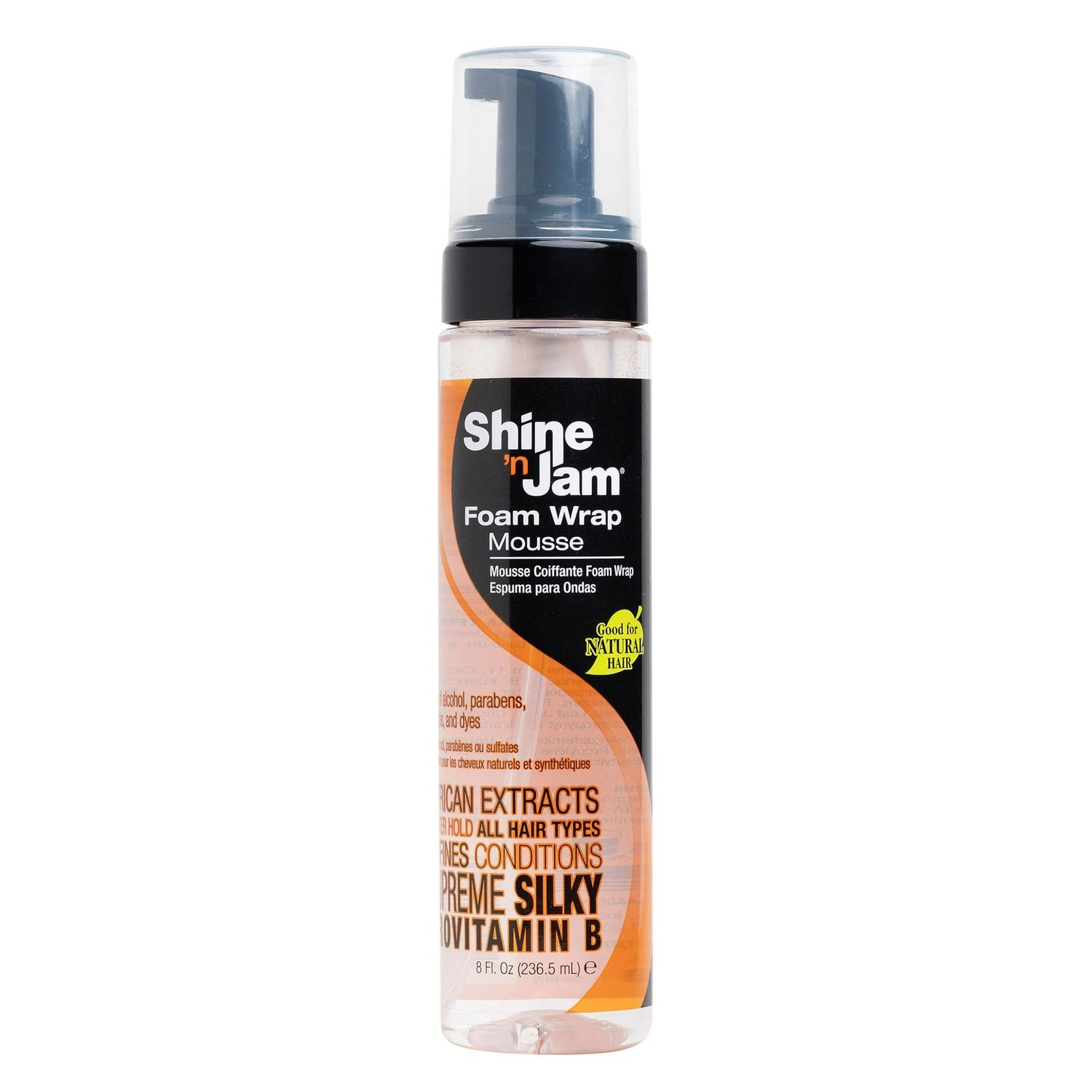 AMPRO SHINE N' JAM FOAM WRAP MOUSSE SUPREME HOLD 8OZ