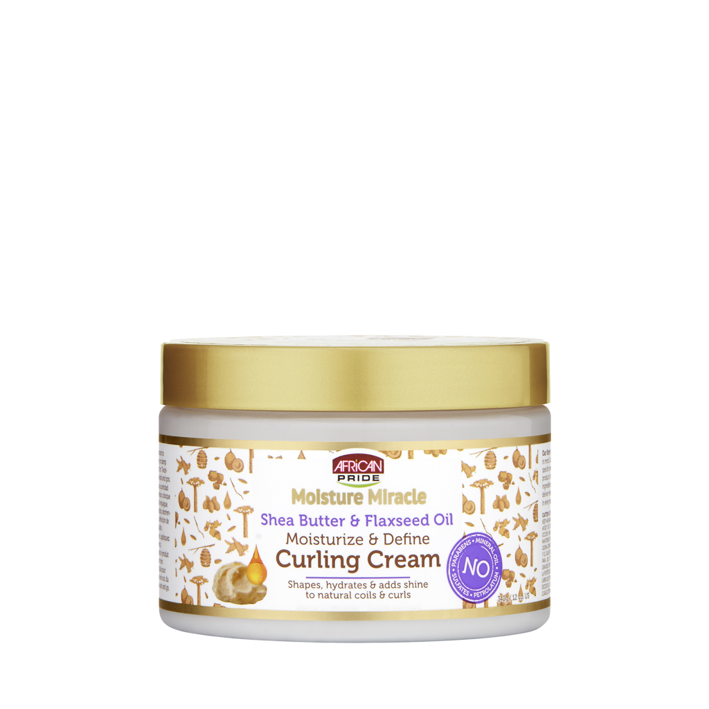 African Pride MOISTURE MIRACLE CURLING CREAM 12OZ