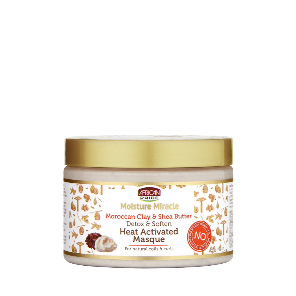 African Pride MOISTURE MIRACLE HEAT ACTIVATED MASQUE 12OZ