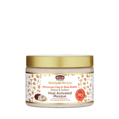 African Pride MOISTURE MIRACLE HEAT ACTIVATED MASQUE 12OZ