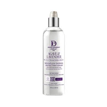 Design Essentials AGAVE &amp; LAVENDER Weightless Thermal Protectant Serum 4OZ