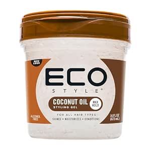 ECO STYLING GEL COCONUT OIL, Size: 16OZ