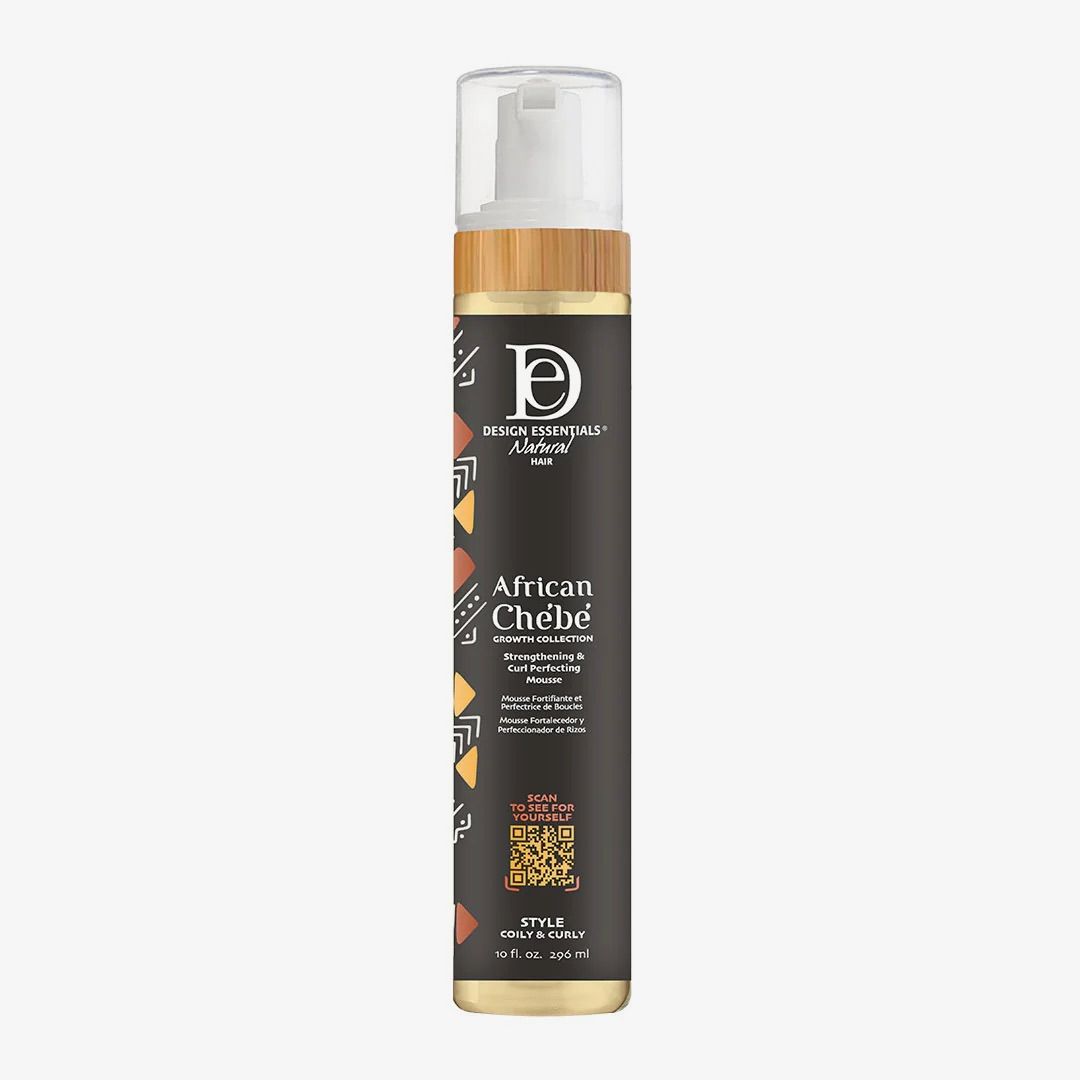 DESIGN ESSENTIALS AFRICAN CHEBE Strengthening &amp; Curl Perfecting Mousse 10OZ