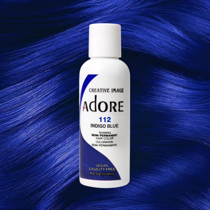 Adore Semi-Permanent Hair Color, Color: 112 INDGO BLUE