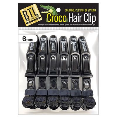 BTL CROCO HAIR CLIP 6PC