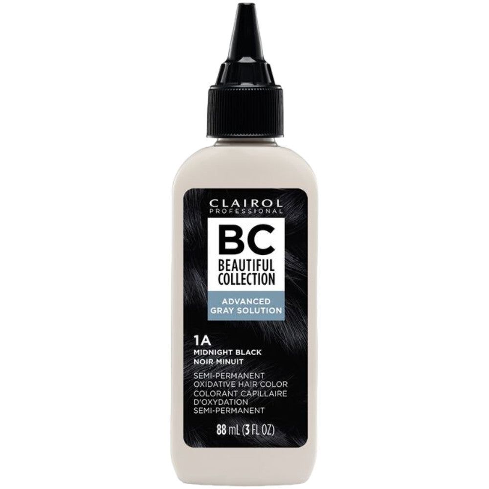 Clairol Professional Beautiful COLLECTION Advanced Gray Solutions 3OZ, Color: 1A MIDNIGHT BLACK