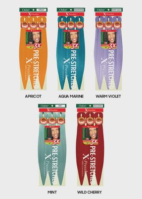 Outre 3X X-pression Pre- stretched Braiding Hair (Green Bag)