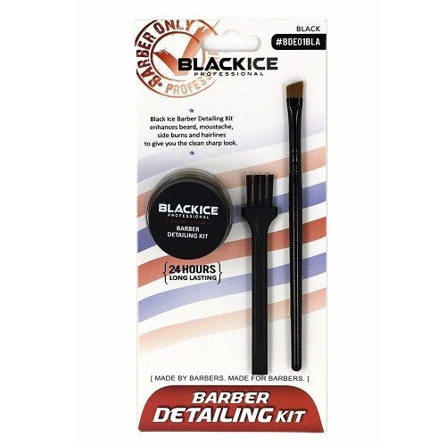 BLACK ICE BARBER DETAILING KIT, Color: BLACK