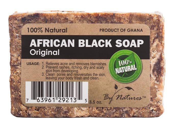By Natures African Black Soap 3.5oz, option: Orginal
