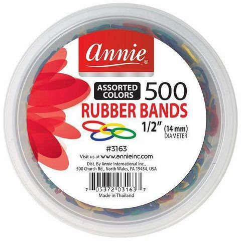 ANNIE RUBBER BANDS ASSORTED COLORS, Size: STANDARD, count: 500