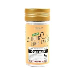 Ebin 24hr edge tamer vegan hair sleek stick, Color: JET BLACK