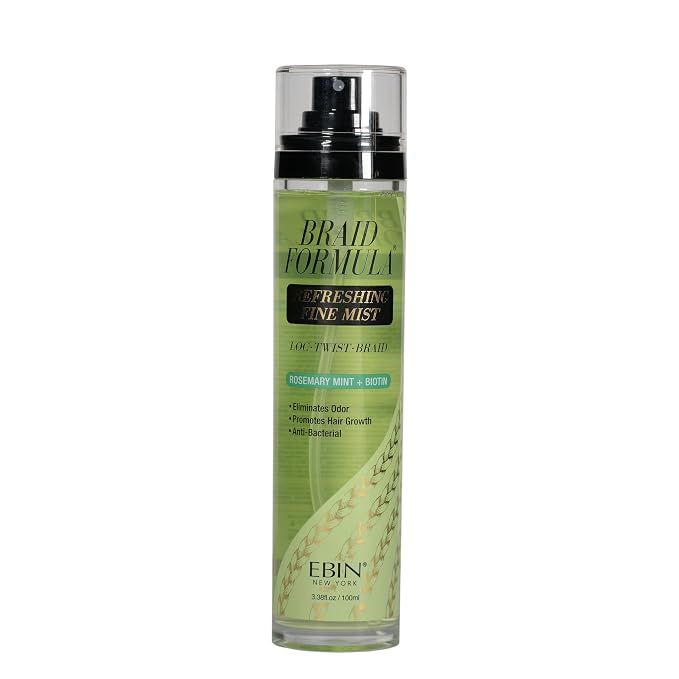 EBIN NEW YORK Braid Formula Refreshing Fine Mist 3.38OZ, option: ROSEMARY MINT + BIOTIN
