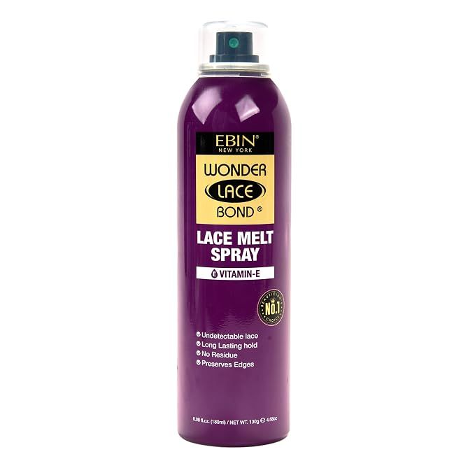 WONDER LACE BOND LACE MELT AEROSOL SPRAY VITAMIN E &amp; BIOTIN, Size: 6.8OZ