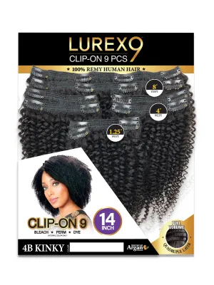 LUREX CLIP ON 4B KINKY 16" -100% HUMAN HAIR