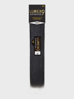 LUREX CLIP-ON 9PCS 18"- 100% HUMAN HAIR-STRAIGHT