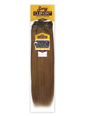 ZURY CLIP -ON 7PCS -100% human hair 18"