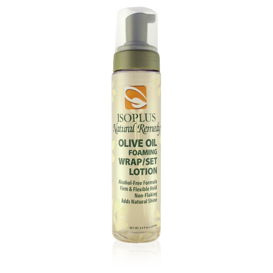 Isoplus Natural Remedy OLIVE OIL FOAMING WRAP/SET LOTION 8.5oz
