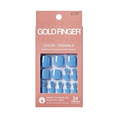 Gold Finger Solid Colors - Press-on ToeNails