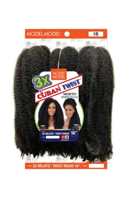 3X MOJITO(CUBAN) TWIST BRAID 16"