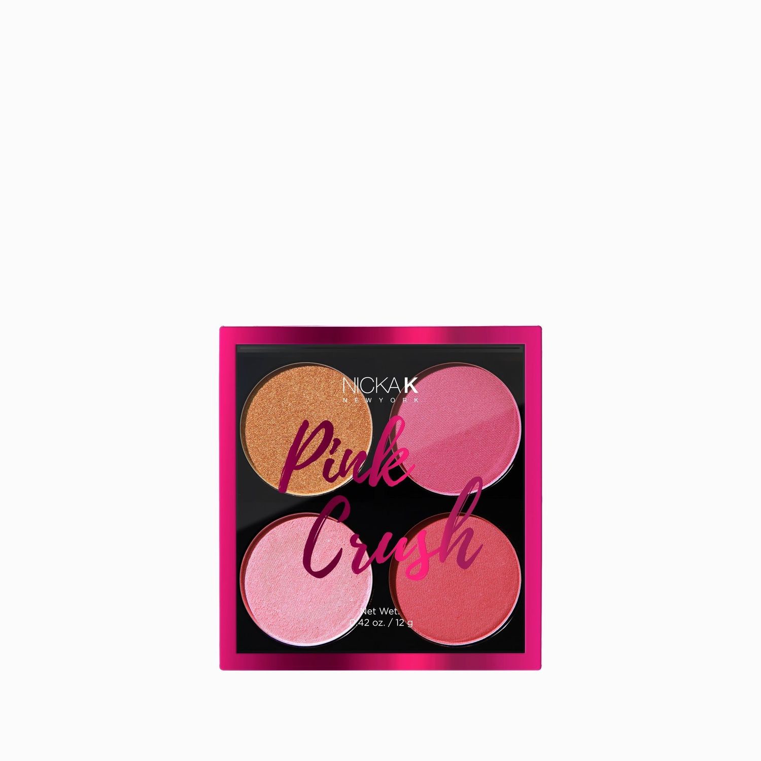 NICKA K Blush PALLETE (FL04B1), Color: PINK CRUSH