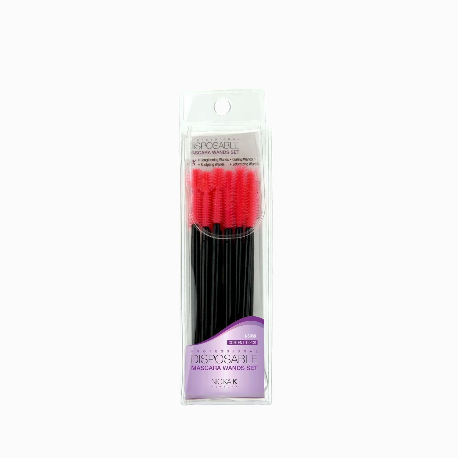 SILICONE MASCARA WANDS 8 COUNT/PK(12PK/BAG)