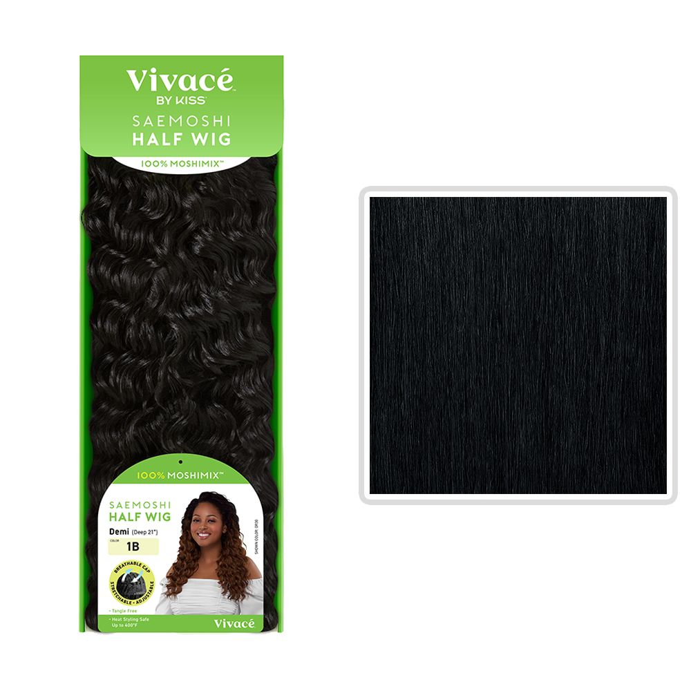 SAEMOSHI HALF WIG DEEP DEMI 21"