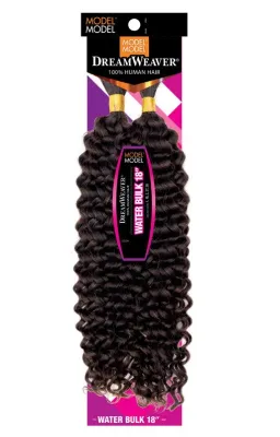 DREAM WEAVER HUMAN HAIR BULK WATERWAVE 18"