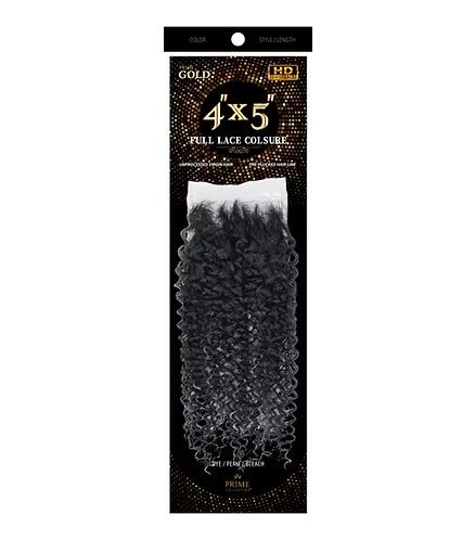 ESQ BRAZILLIAN HUMAN HAIR HD LACE CLOSURE  4X5 WET N WAVY