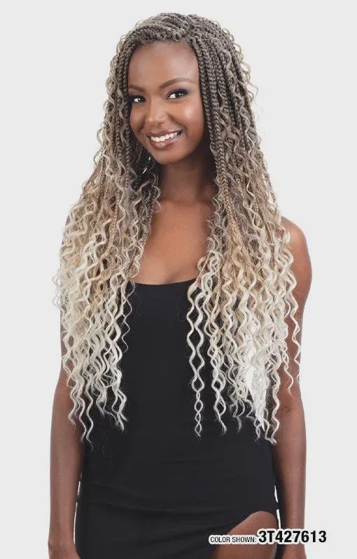 Freetress Crochet Braids 3X Rebel Boho Mermaid Braid 24”